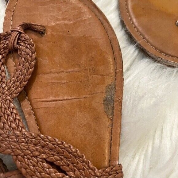 3 Pairs of Sandals Merona SO Braided White Tan Patent Pink - Picture 3 of 11